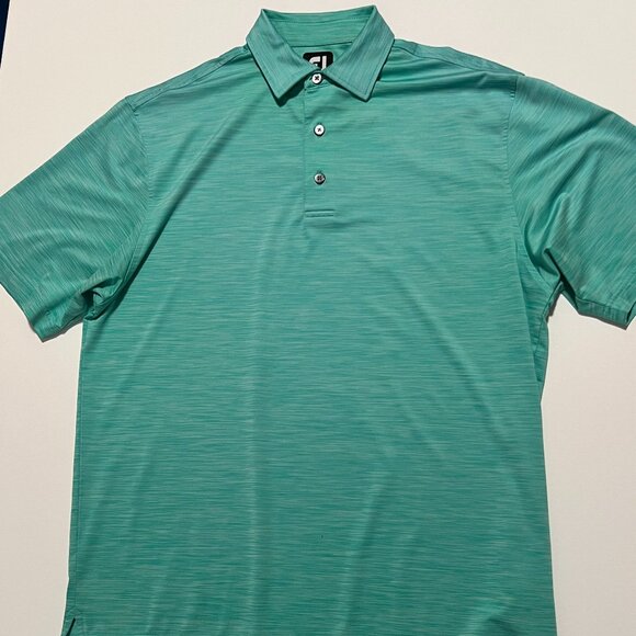 FootJoy Golf Polo Shirt Performance Stretch Preppy Green Men's size Medium - Picture 1 of 7